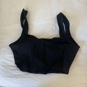 Black Zara Crop Top